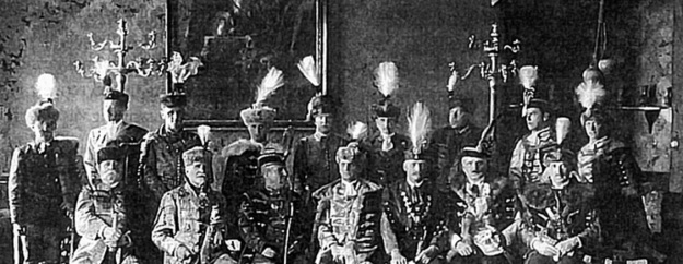 Transylvanian aristocrats at a wedding in 1928